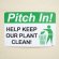 画像1: アメリカンステッカー 綺麗にしましょう Pitch In Help Our Plant Clean (1)