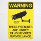 画像: アメリカンステッカー 24時間監視中 Warning/24 Hour Video Surveillance