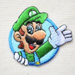 画像: シールワッペン スーパーマリオ ルイージ