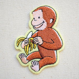 画像1: ワッペン おさるのジョージ バナナS (U01Y2584) (1)