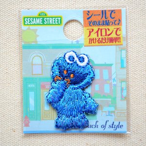ワッペン セサミストリート クッキーモンスター/Cookie Monster | ワッペン・アップリケ・ステッカー・バッジ通販 ワッペンストア本店