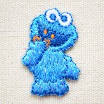 画像: ワッペン セサミストリート クッキーモンスター/Cookie Monster