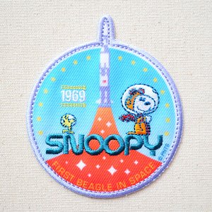 画像1: シールワッペン スヌーピー Rocket Misson to Mars (S02Y2439) (1)