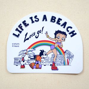 画像1: ステッカー/シール ベティブープ Betty Boop(LIFE IS A BEACH) (1)