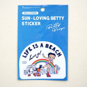 画像3: ステッカー/シール ベティブープ Betty Boop(LIFE IS A BEACH) (3)