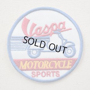 画像1: ロゴワッペン ベスパ Vespa(ラウンド) A (1)