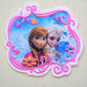 画像1: シールワッペン ディズニー アナと雪の女王(アナ&エルサ) (D01Y2243) (1)