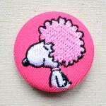 画像: 刺繍ブローチ スヌーピー(アフロヘアー) PEANUTS/ピーナッツ