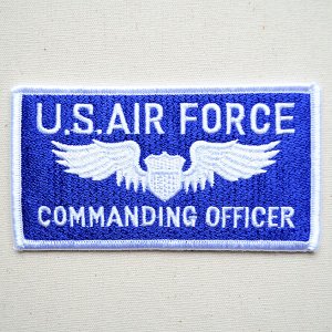 画像1: ミリタリーワッペン U.S.Air Force エアフォース コマンディングオフィサー アメリカ空軍 (1)