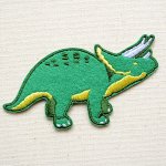 画像: ワッペン トリケラトプス 恐竜
