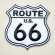 画像1: アメリカンワッペン U.S.Route66 ルート66(ロードサイン/ホワイト) (1)