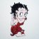 画像1: ワッペン ベティブープ Betty Boop(レッドドレス) L (1)