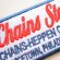 画像2: USAアドバタイジングワッペン Chains Steels ホワイト&ブルー (2)