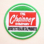 画像: USAアドバタイジングワッペン THE Chainner ホワイト&グリーン