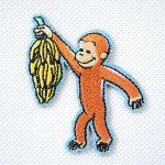 画像: ワッペン おさるのジョージ バナナA (U01Y2581)