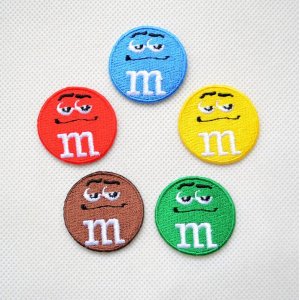 画像3: ミニワッペン M&M's エムアンドエムズ チョコレート(レッド) (S) ラウンド  (3)