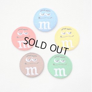 画像3: ミニワッペン M&M's エムアンドエムズ チョコレート(レッド) (S) ラウンド  (3)