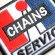 画像2: USAアドバタイジングワッペン CHAINS SERVICE レッド&ブルー (2)