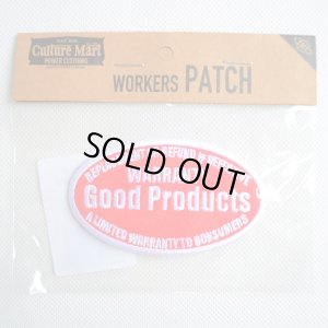 画像3: USAアドバタイジングワッペン Good Products レッド&ホワイト (3)