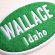 画像2: USAアドバタイジングワッペン WALLACE グリーン＆ホワイト (2)
