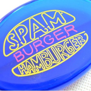 画像2: コインケース SPAM バーガー ブルー ラバー (2)