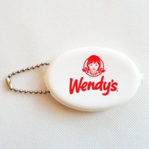 画像1: コインケース ウェンディーズ Wendy's ホワイト ラバー (1)