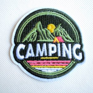 画像1: ワッペン CAMPING アウトドアー  (1)