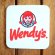 画像1: コースター ウェンディーズ Wendy's ラバー (1)