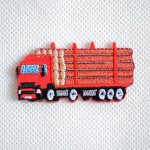 画像: ワッペン トラック アイロン 刺繍