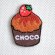 画像1: ワッペン カップケーキ チョコ イチゴ アイロン 刺繍 (1)