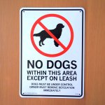 画像: 看板/プラサインボード 犬禁止区域！*メール便不可