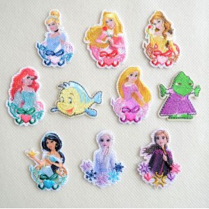 画像4: ワッペン アイロン ディズニー プリンセス シンデレラ ミニ シール (4)
