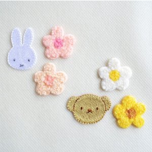 画像5: ワッペン ミッフィー と お花 ディックブルーナ ピンク (5)