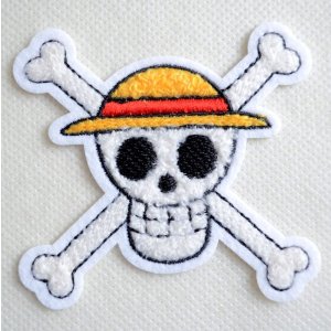 画像1: 刺繍シール ワンピース ONE PIECE ルフィ サガラ  (1)
