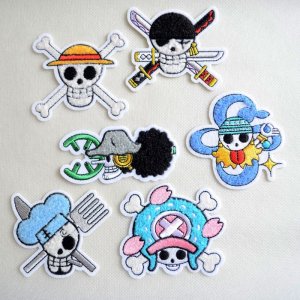 画像5: 刺繍シール ワンピース ONE PIECE ロー サガラ (5)
