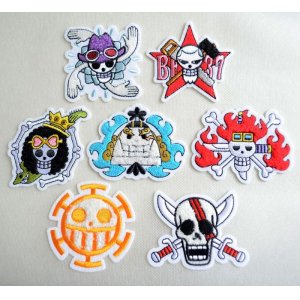 画像4: 刺繍シール ワンピース ONE PIECE ロー サガラ (4)