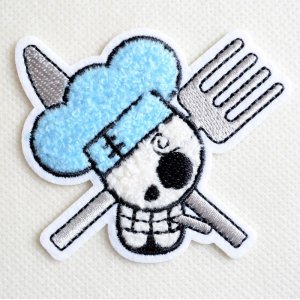 画像1: 刺繍シール ワンピース ONE PIECE サンジ サガラ (1)