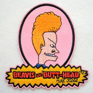 画像1: ワッペン ビーバス アンド バットヘッド Beavis and Butt-Head MTV. アイロン (1)