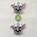画像: ライン ワッペン パウパトロール ロッキー かわいい