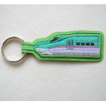 画像: キーホルダー キーリング トレイン 刺繍 E5系 はやぶさ