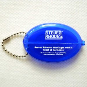 画像4: コインケース キーホルダー スティーブンローズ  Steven Rhodes ブルー クリア ラバー かわいい (4)