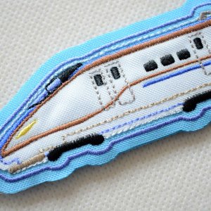 画像2: キーホルダー キーリング トレイン 刺繍 E7系 北陸新幹線 (2)