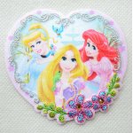 画像: ワッペン ディズニー プリンセス ドリーム ハート