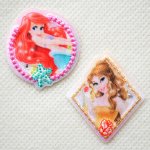画像: ワッペン ディズニープリンセス アリエル ベル キラキラ
