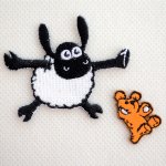 画像: ワッペン ひつじのショーン ティミー 30周年 Shaum the Sheep