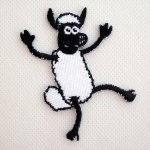 画像: ワッペン ひつじのショーン 30周年 Shaum the Sheep
