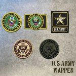 画像: US Army Symbol ミリタリーワッペン U.S.Army アーミー アメリカ陸軍 アイロン 刺繍 通販