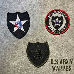 画像1: U.S. Army 2nd Infantry Division 第2歩兵師団 ミリタリーワッペン U.S.Army アーミー アメリカ陸軍 アイロン 刺繍 通販 (1)