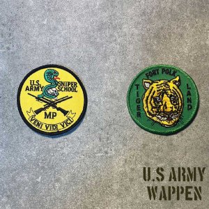 画像1: U.S. Army Schools & Training ミリタリーワッペン U.S.Army アーミー アメリカ陸軍 Tiger Land アイロン 刺繍 通販 (1)
