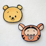 画像: ワッペン ディズニー クマのプーさん ティガー ミニ シール アイロン 2枚セット